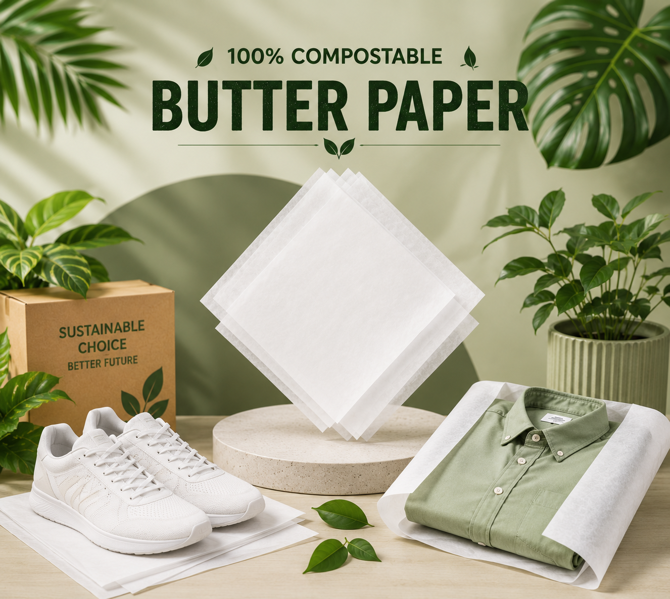 Compostable Butter Paper for Packaging